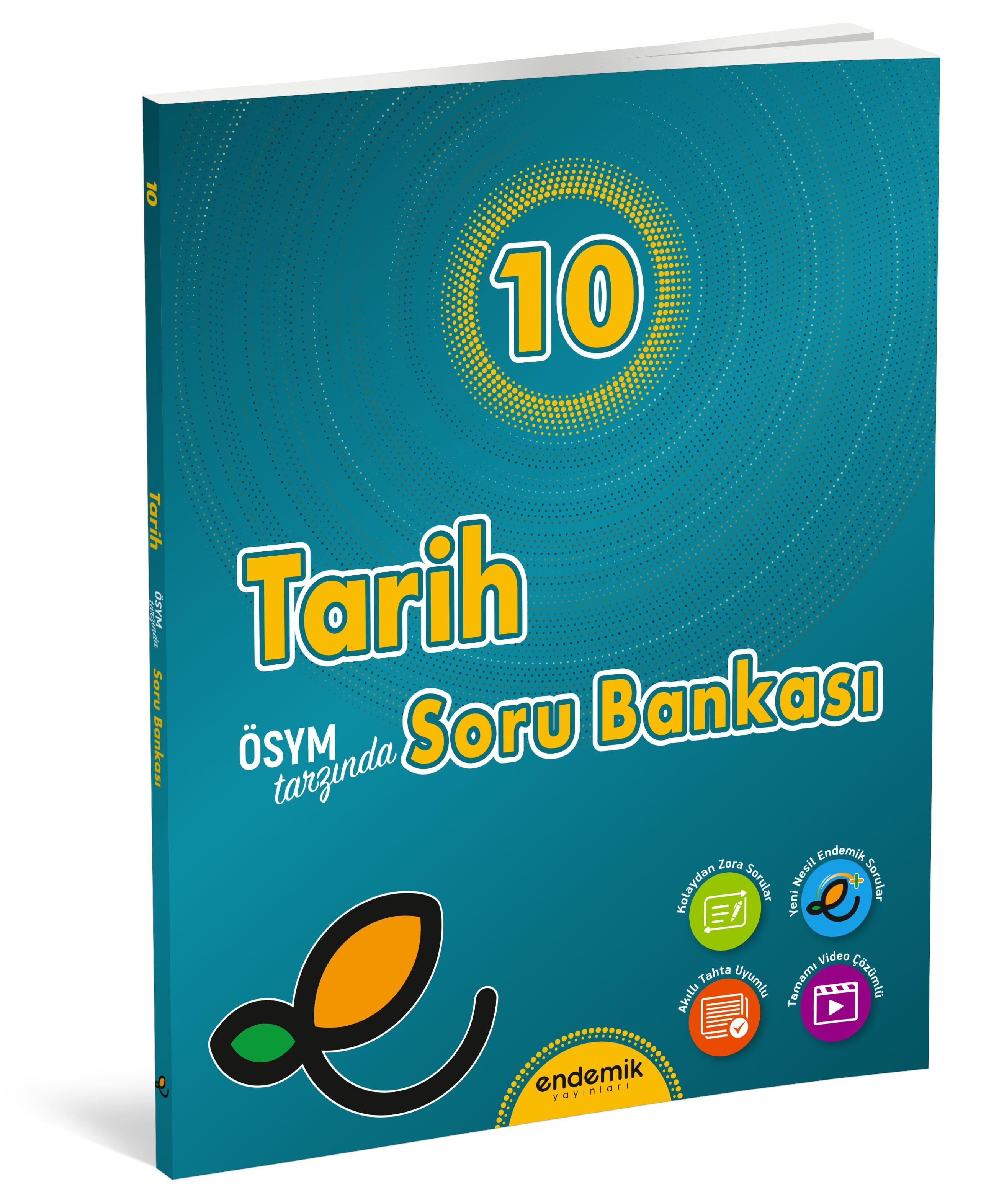 Endemik Yayınları 10.Sınıf Tarih Soru Bankası- Yeni Müfredat
